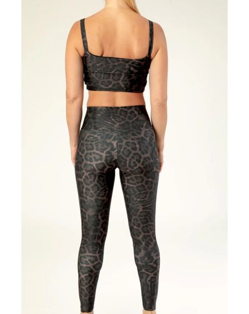 Legging Vanille panthère marron