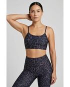 Legging Azalée léopard violet