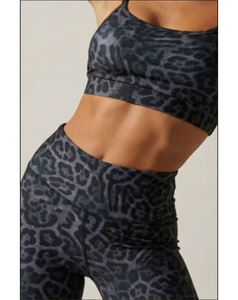 Legging Azalée léopard violet