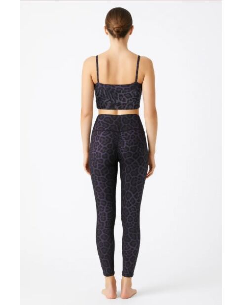 Legging Azalée léopard violet