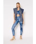 Legging Fleur bandana bleu