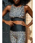 Brassière Elise chakra beige et violette