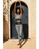 Brassière Elise chakra beige et violette