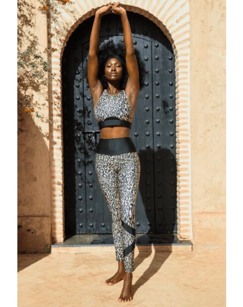 Brassière Elise chakra beige et violette