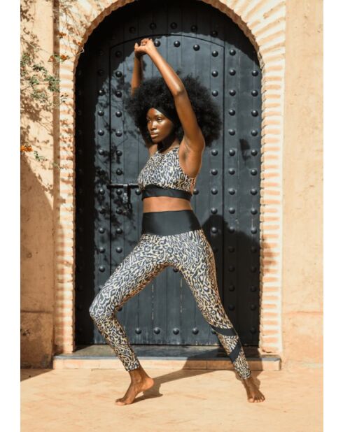 Brassière Elise chakra beige et violette