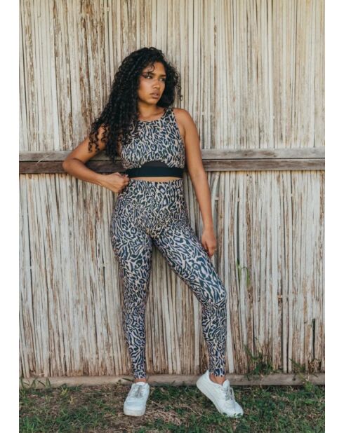 Brassière Elise chakra beige et violette