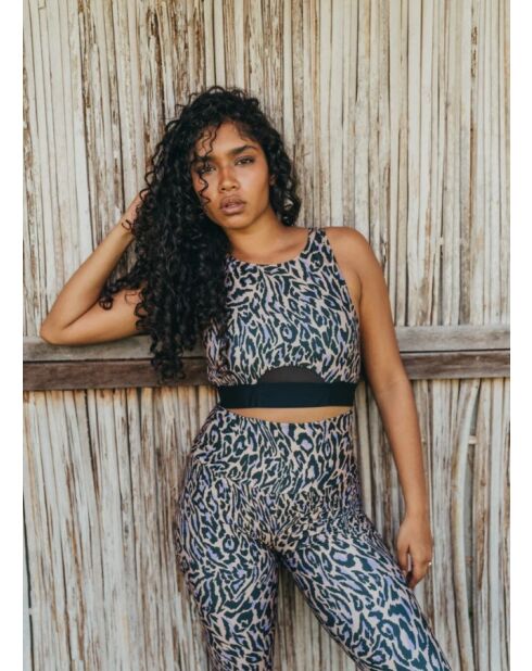 Brassière Elise chakra beige et violette