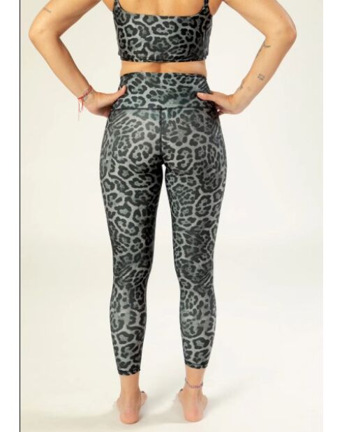 Legging Vanille panthère gris