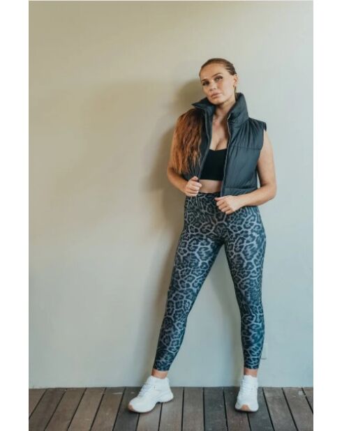 Legging Vanille panthère gris