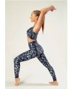 Legging Fleur chakra bleu et blanc