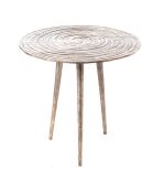 Bout de canapé Bao étain gris - 43x45 cm