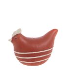 Hühnerkerze Terra, Höhe: rot, 10,50 x 7 cm