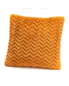 Kussen met gele curry en chevron - 40x40 cm