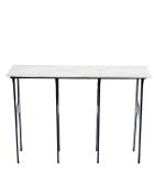Console en marbre blanc ethnique - 80x120 cm