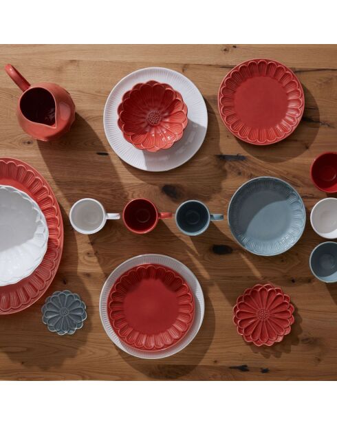 Set 3 mugs Pétale multicolore - 11x9 cm