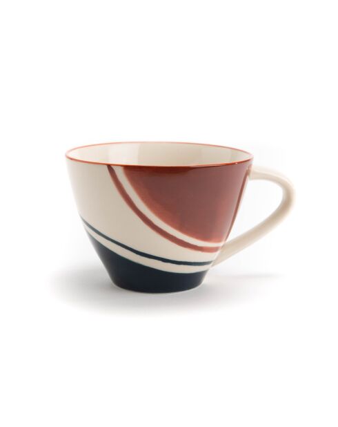 2 Tasses à thé Sienna multicolore - 8.50x15 cm