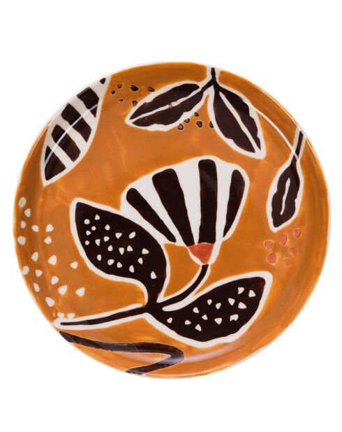 6 Assiettes à dessert Dalila jaune - 21x2 cm