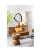 Set 2 coussins Refuge kaki/jaune - 40x60 cm