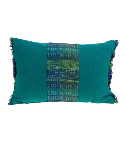 Blaues zweifarbiges Lana Kissen - 40x60 cm