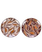 Set 6 assiettes à dessert Bettina marron
