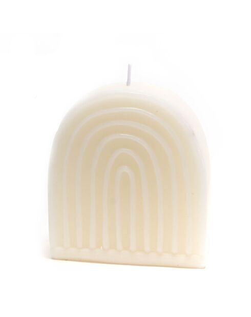Vela arcoíris blanca GM blanca - 9.50x9 cm
