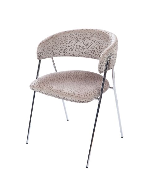 Chaise Zia crème / ivoire - 80x48 cm