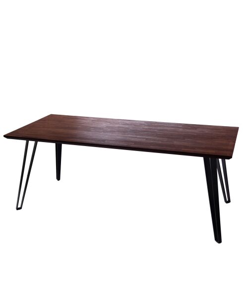 Tavolo da pranzo Faune marrone - 76x200 cm