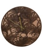 Reloj con forma de palmera marrón - 28 x 4,50 cm