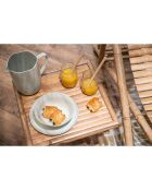 Set van 12 crème/ivoorkleurige bamboerietjes - 20x0.50cm