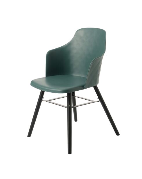 Fauteuil vert coque - 80x51 cm