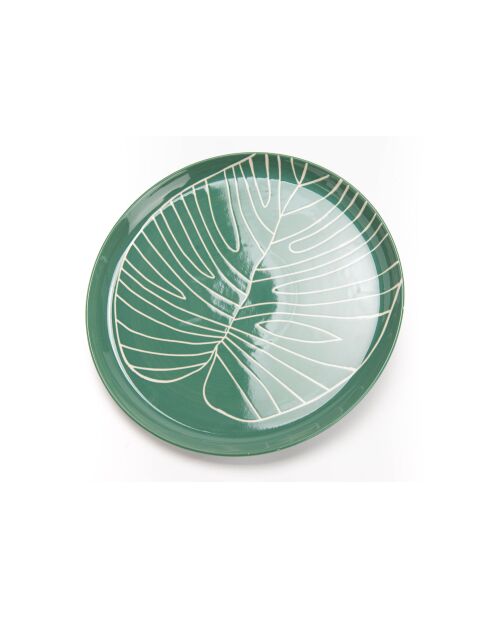 2 Assiettes Natureva verte - 3x32 cm