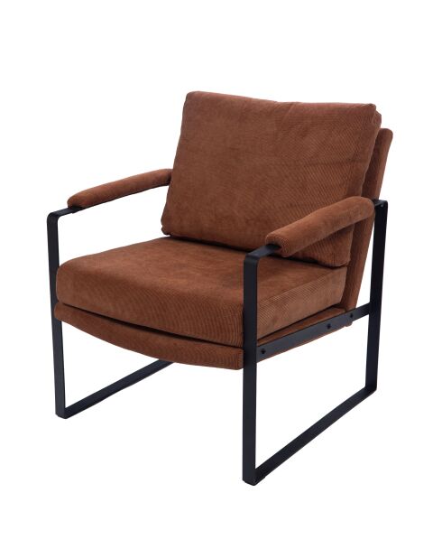 Fauteuil Évasion marron - 80x69 cm