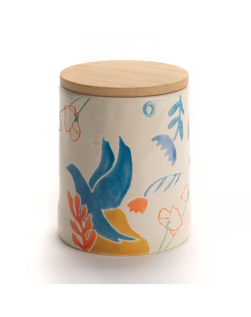 Enola mehrfarbiges luftdichtes Glas - 14,50 x 12 cm