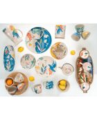 Enola mehrfarbiges luftdichtes Glas - 14,50 x 12 cm