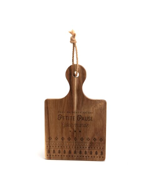 Planche rectangulaire Petite Pause marron - 1.50x28 cm