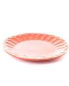 Piatto da dessert con petali di corallo rosso - 2,50x22 cm