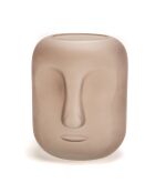 Braune Maskenvase, Höhe: 20x16 cm