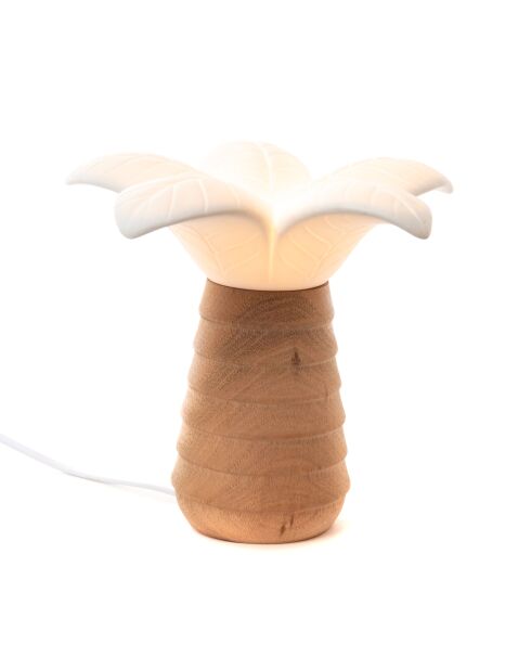Lampe palmier marron - 20x19 cm