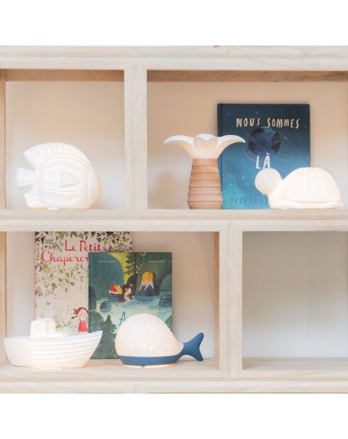 Lampe palmier marron - 20x19 cm