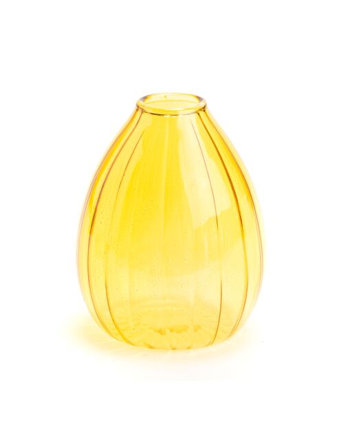 Jarrón Len altura mostaza amarilla - 7,60x6 cm