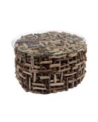 Table basse Maldives marron - 40x70 cm