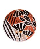 6 Assiettes plates Dalila marron - 26x2.50cm