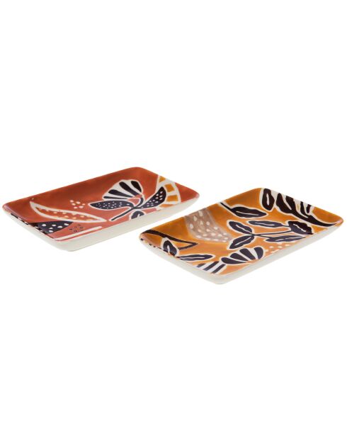 Set 2 Orangenbecher Dalila - 2,50 x 12 cm