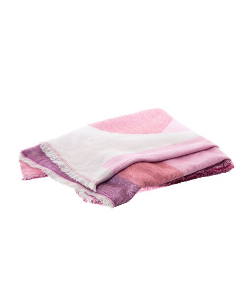 Plaid Havana fuchsia rose - 130x170 cm
