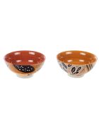 Set 2 Mini-Schalen Dalila orange - 5x12 cm