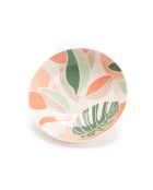 6 Assiettes creuse Natureva blanc/multicolore - 5.50x19 cm