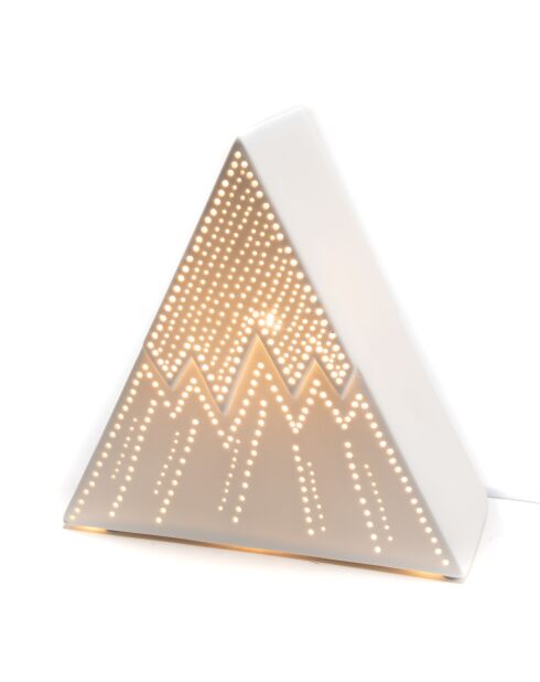 Lampe Montagne blanc - 21x21.69cm