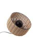 Samuel Bambuslampe mittleres Modell braun - 25,50x30 cm