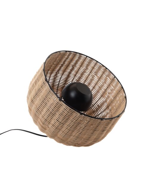 Samuel bamboelamp middelgroot model bruin - 25,50x30 cm