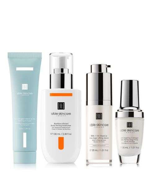 4-delige verstevigingsroutine voor gezicht en hals